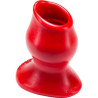 Oxballs Plug Tunnel Pig-Hole rouge Large - 9 x 7 cm